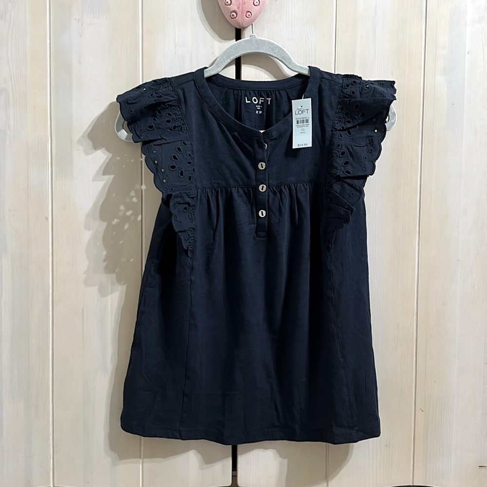 LOFT Eyelet top